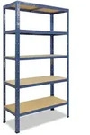 shelfplaza HOME 180x70x40 cm Schwerlastregal in blau mit 5 B&ouml;den und 175 kg...