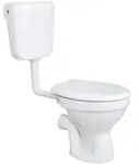 Belvit Komplettset Stand WC Abgang Waagerecht Wand Tiefsp&uuml;ler + Deckel +...