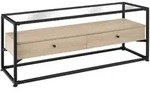 tectake Lowboard Maidenhead 121,5x41,5x50,5cm Industrial Holz Hell, Eiche Sonoma