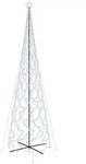 vidaXL LED-Weihnachtsbaum Kegelform Kaltwei&szlig; 3000 LEDs 230x800 cm
