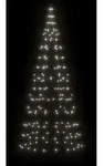 vidaXL LED-Weihnachtsbaum f&uuml;r Fahnenmast 200 LEDs Kaltwei&szlig; 180 cm