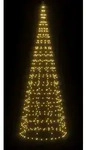 vidaXL LED-Weihnachtsbaum f&uuml;r Fahnenmast 550 LEDs Warmwei&szlig; 300 cm