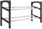 vidaXL Schuhregal mit 2 Ablagen Ausziehbar 119x24x37 cm