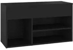 vidaXL Schuhbank Schwarz 80x30x45 cm Holzwerkstoff