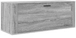 vidaXL Wand-Schuhschrank Grau Sonoma 100x35x38 cm Holzwerkstoff