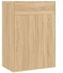 vidaXL Schuhschrank Sonoma-Eiche 60x35x84 cm Holzwerkstoff