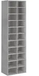 vidaXL Schuhschrank Betongrau 54x34x183 cm Holzwerkstoff