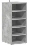 vidaXL Schuhschrank Betongrau 31,5x35x70 cm Holzwerkstoff