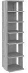 vidaXL Schuhregal Grau Sonoma 27,5x27x102 cm Holzwerkstoff