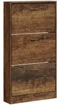 vidaXL Schuhschrank R&auml;uchereiche 59x17x108 cm Holzwerkstoff