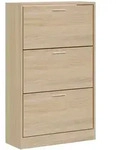 vidaXL Schuhschrank Sonoma-Eiche 63x24x103 cm Holzwerkstoff