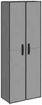 vidaXL Schuhschrank Grau 60x30x166 cm Stoff