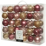 Christmas Decorations 60 Weihnachtskugeln 6-7cm Kunststoff Ornamente...