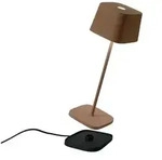 Zafferano Ofelia Pro Corten LED-Tischleuchte, wiederaufladbar und dimmbar