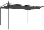 vidaXL Pergola mit Schiebedach Anthrazit 395x292x230 cm