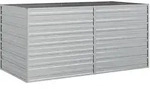 vidaXL Garten-Hochbeet 160x80x77 cm Verzinkter Stahl Silbern
