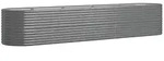 vidaXL Hochbeet Verzinkter Stahl 368x80x68 cm Grau