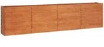 vidaXL Hochbeet Rostig 320x40x77 cm Cortenstahl
