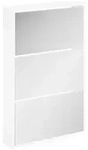 vidaXL Schuhschrank mit 3 F&auml;chern Spiegel Wei&szlig; 63x17x102,5 cm