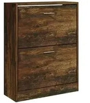 vidaXL Schuhschrank R&auml;uchereiche 63x24x81 cm Holzwerkstoff