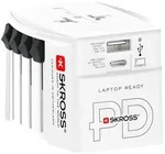 SKROSS 74799 Reiseadapter MUV USB AC 65 PD, wei&szlig; - 65 W, 1x USB-CTM und 1x USB-A