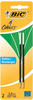 BiC 4-Farb-Kugelschreibermine grün 2er Blister, Strichstärke 0,4 mm