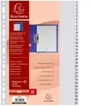 Exacompta Register mit Beschriftungsfeld aus PP 130&mu; mit 31 Positionen, f&uuml;r Format