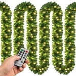 Casaria Weihnachtsgirlande 5m 100 LED mit Fernbedienung Outdoor Girlande...