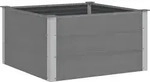 vidaXL Garten-Hochbeet WPC 100 x 100 x 54 cm Grau