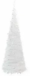 vidaXL Pop-Up-Weihnachtsbaum K&uuml;nstlich 150 LEDs Wei&szlig; 180 cm