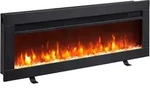 Elektrokamin Einbaukamin BALDERIA Agnes 36 &ndash; Heizung bis 1800 W, schwarz