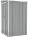 vidaXL Anbauschuppen Grau 118x100x178 cm Verzinkter Stahl
