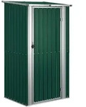vidaXL Gartenhaus Gr&uuml;n 118,5x97x209,5 cm Verzinkter Stahl