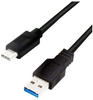 LogiLink USB 3.2 Gen1x1 Kabel, USB-A Stecker auf USB-C Stecker, 0,5m 1 Stück