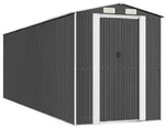 vidaXL Ger&auml;teschuppen Anthrazit 192x606x223 cm Verzinkter Stahl