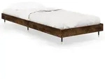 vidaXL Bettgestell ohne Matratze R&auml;uchereiche 75x190 cm Holzwerkstoff