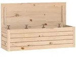 vidaXL Truhe 109x36,5x33 cm Massivholz Kiefer