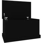 vidaXL Truhe Schwarz 70x40x38 cm Holzwerkstoff