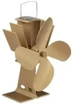 Relaxdays Ofenventilator ohne Strom, ger&auml;uscharm, f&uuml;r Kamin & Ofen, hitzebetrieben,