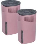 WENKO Raumentfeuchter Mod. Drop Rosa 1000 g 2er Set, f&uuml;r R&auml;ume bis ca. 80 m3