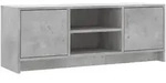 vidaXL TV-Schrank Betongrau 102x30x37,5 cm Holzwerkstoff