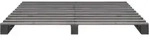 vidaXL Palettenbett Grau Massivholz Kiefer 200&times;200 cm
