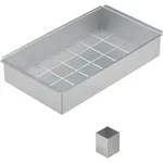 Relaxdays Backform Zahlen & Buchstaben, Aluminium, verstellbare Kuchenform, BxT: 31,5