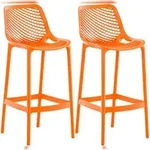 CLP 2er Set Outdoor Barhocker Air orange