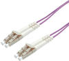 ROLINE LWL-Kabel 50/125μm OM4, LC/LC, Low-Loss-Stecker, violett, 1 m