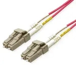 ROLINE LWL-Kabel 50/125&mu;m OM4, LC/LC, LSOH, Low-Loss, violett, 1 m