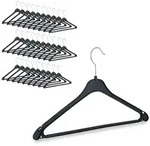 Relaxdays Kleiderb&uuml;gel, 30er Set, Hosenstange, Hemd, Bluse, Rock, Damen, Herren,