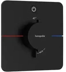 hansgrohe ShowerSelect Comfort Q Thermostat Unterputz f&uuml;r 1 Verbraucher, Mattschwarz