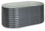 Blumfeldt High Grow Hochbeet 200 x 80 x 100 cm Stahl-Wellblech einfacher Aufbau