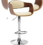 CLP Barhocker Kingston Kunstleder walnuss/creme